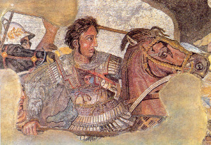 "BattleofIssus333BC-mosaic-detail1" di Ruthven (Discussione · contributi) - Opera propria. Con licenza Pubblico dominio tramite Wikimedia Commons.