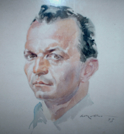 Fig. 3: Ritratto di Giovanni Camusso: acquerello dell’amico Walter Molino