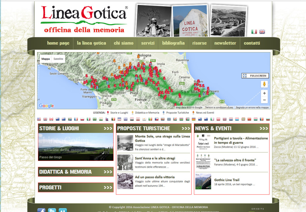 Il sito "Lineagorica.eu" (www.lineagotica.eu/