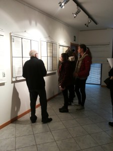 Franco Debenedetti Teglio alla mostra di Domodossola nel febbraio 2015