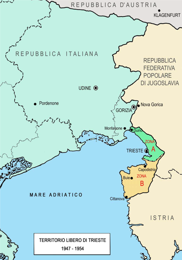 Figura 7. Territorio libero di Trieste 1947-1954