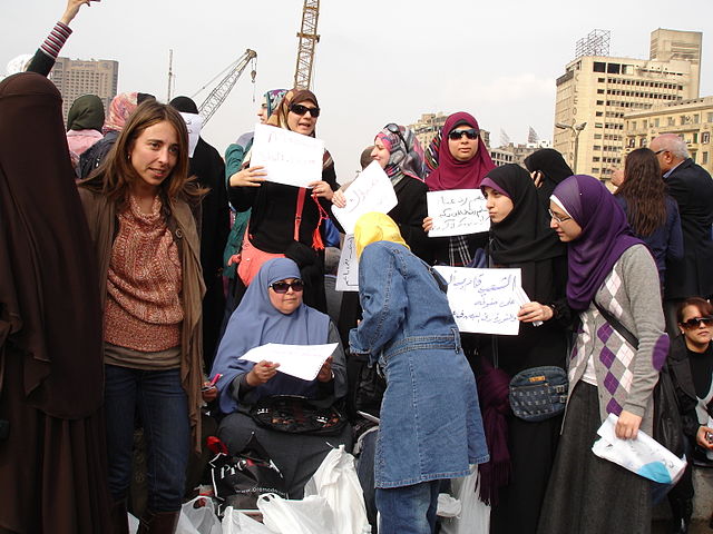 "Flickr - Kodak Agfa - All ladies against Mubarak" by Kodak Agfa from Egypt - All ladies against Mubarak. Licensed under CC BY-SA 2.0 via Wikimedia Commons.